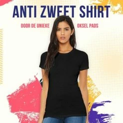 Uitgang 😀 Anti Zweet 👚 Shirt – Krexs - Ingenaaide Okselpads – Anti Transpirant – Ondershirt – Zwart - Dames 🔥 -lingerie-dames-badmode Verkoop 550x550 86