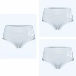 Uitgang 👍 Merkloos Dames Slips 3 Pack Met Strikje L Wit 👏