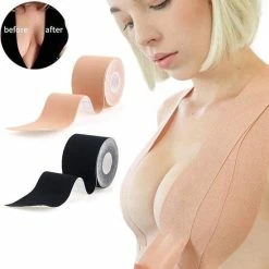 Korting 🤩 Inodes Boob Tape 5 Meter (2,5 Cm Breed) - Bruin - Plak BH - Strapless BH + Inclusief 2 Paar Tepelcovers 😀