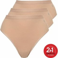 Top 10 🔥 Ten Cate Highleg 3Pack Basic Beige - Maat XXL 💯 -lingerie-dames-badmode Verkoop 550x556 1