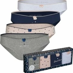 Hete verkoop ⭐ Happy Shorts Dames Slips Hartjes Print Valentijn 4-Pack D687 - Maat 42 🌟