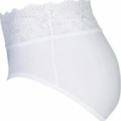 Nieuw 🤩 Sloggi Romance Dames Midi Slip Met Kant - Wit - Maat 38 🥰 -lingerie-dames-badmode Verkoop 550x572 2