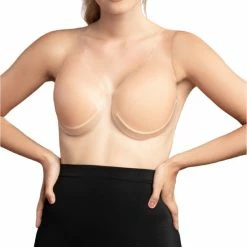 Kopen ❤️ Bye Bra Sculpting Silicone Lifts, Siliconen Borstlifting, Zelfklevend, Herbruikbaar, Strapless, Onzichtbaar, Zelfklevende Beha, Beige, Cup F 🎁 -lingerie-dames-badmode Verkoop 550x573 3