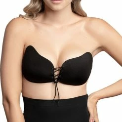 Flash-uitverkoop ✔️ Bye Bra Lace-It Bh, Zelfklevende Bh, Push-Up Bh, Plak BH Vetersluiting, Strapless En Backless Bh, Cup A-E, Zwart, D 🧨 -lingerie-dames-badmode Verkoop 550x586 4