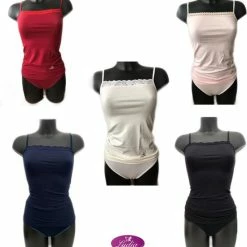 Goedkoopste 👍 Merkloos Lydia Dames Spaghetti Hemdje Met Kant Donker Blauw Maat XXL 🤩 -lingerie-dames-badmode Verkoop 550x590 4