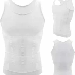 Top 10 🥰 Chibaa - Premium Corrigerend Mannen Hemd - Ondersteuning - Body Buik Shapewear 👚 Shirt - Correctie Hemd - Buik Weg - Buik Verbergen - Strak Lichaam - Wit - XXL ✨ -lingerie-dames-badmode Verkoop 550x593 1