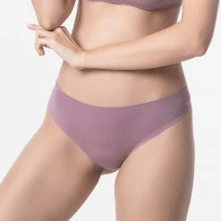 Korting 🤩 Ollies Fashion String Dames Naadloos Micro Modal Aubergine 🤩 -lingerie-dames-badmode Verkoop 550x601 6