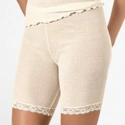 Beste Verkoop 👍 Nina Von C Dames Wollen Boxershort - Radler - 44 - Champagne ⭐
