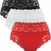 Flash-uitverkoop 🌟 Merkloos JC 3-Pack Dames Tailleslips Met Kant H805 Ass. Maat L 🥰 -lingerie-dames-badmode Verkoop 550x614 3