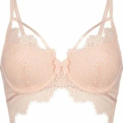 Goedkoop 🤩 Hunkemöller Dames Lingerie Voorgevormde Longline Beugel Bh Marilee - Roze - Maat D90 💯 -lingerie-dames-badmode Verkoop 550x615 3