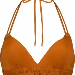 Begroting ⭐ Beachlife Rust Halter 👙 Bikinitop - Dames - Maat 70C 🤩