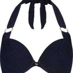 Aanbiedingen 👏 Hunkemöller Dames Badmode Voorgevormde Beugel 👙 Bikinitop Maldives - Blauw - Maat 70F 🔥