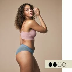 Promo 👍 ImseVimse - Imse - Menstruatieondergoed - 👙 Bikini Model Period Underwear - Lichte Menstruatie - M - Eur 40/42 - Grijs 😉 -lingerie-dames-badmode Verkoop 550x623 1