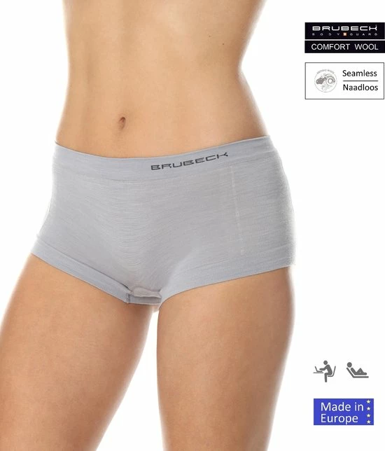 Korting βοΈ Brubeck Dames Ondergoed Boxershorts Naadloos Met Merinowol - Ash Grijs XL π― 3 Korting βοΈ Brubeck Dames Ondergoed Boxershorts Naadloos Met Merinowol - Ash Grijs XL π―