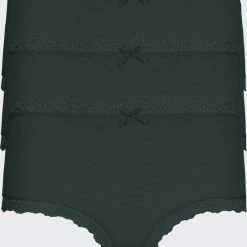 Kopen 😍 Nina Von C 3-pack Dames Tailleslip - Kant - 42 - Groen 💯