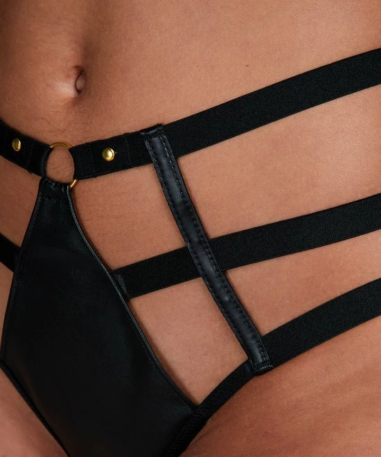 Nieuw ✔️ Hunkemöller Dames Lingerie String Shadow - Zwart - Maat M ⭐ 4 Nieuw ✔️ Hunkemöller Dames Lingerie String Shadow - Zwart - Maat M ⭐ - Afbeelding 2