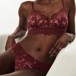 Coupon 😍 Hunkemöller Dames Lingerie String Shiloh - Rood - Maat 3XL 🔥 -lingerie-dames-badmode Verkoop 550x660 145