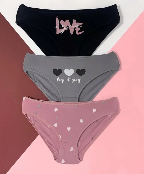 Beste Pirce β VANILLA – Dames Ondergoed, Dames Slip – 3 Pack - Egyptisch Katoen – Print: Multicolor – M - Bi3421 π₯° 5 Beste Pirce β VANILLA – Dames Ondergoed, Dames Slip – 3 Pack - Egyptisch Katoen – Print: Multicolor – M - Bi3421 π₯° - Afbeelding 3