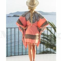 Gloednieuw 🔥 Merkloos Pareo 👗 Dress Sarong Strandjurkje - Oudroze Blauw - Pink Blue 😀