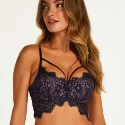 Gloednieuw ✔️ Hunkemöller Dames Lingerie Voorgevormde Longline Beugel Bh Marilee - Blauw - Maat B90 🥰 -lingerie-dames-badmode Verkoop 550x672 1