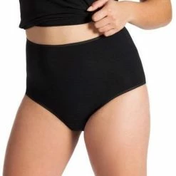 Begroting 🛒 UnderWunder Maxislip – Menstruatie Ondergoed – Incontinentie Urineverlies Vrouw – Absorberend Ondergoed – Zwart Maat 40/42 ❤️