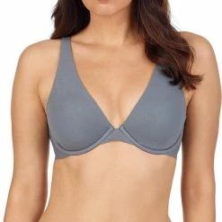 Begroting 🌟 DKNY - BONDED KATOEN UNDER WIRE Bh - Sidewalk - Vrouwen - Maat B80 🔔