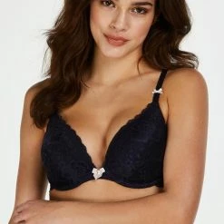 Nieuw 👍 Hunkemöller Dames Lingerie Voorgevormde Push-up Beugel Bh Maya - Blauw - Maat E75 🎁 -lingerie-dames-badmode Verkoop 550x696