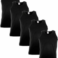 Coupon ✨ Fruit Of The Loom 5x Value Weight Tanktop Katoen Zwart L ❤️