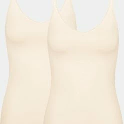 Goedkoopste 🥰 Sloggi GO Spaghetti Top 2-pack Brown 🔔