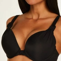 Beste Verkoop 🤩 Hunkemöller Dames Badmode Push-up 👙 Bikinitop Luxe Cup A - E - Zwart - Maat C80 🛒 -lingerie-dames-badmode Verkoop 550x699 1