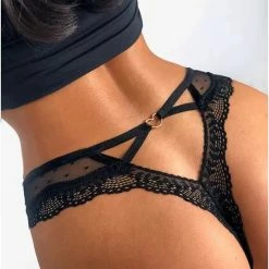 Coupon 😍 Merkloos 3-Pack Kanten String Lingerie Dames | Schefman | 3 Stuks - S/M 🛒 -lingerie-dames-badmode Verkoop 550x728 7