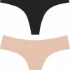 Top 10 ✔️ Bye Bra Onzichtbare String, Naadloos Ondergoed Dames, String, Seamless String, Seamless Ondergoed Dames 2 Pack - Beige/Zwart, XL ❤️ -lingerie-dames-badmode Verkoop 550x729 1
