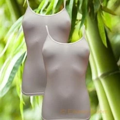 Beste Verkoop ⌛ Boru Bamboo | MAAT M | 2-pack Dames Spaghettihemd | Wit ⌛