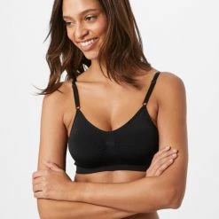 Goedkoop 🌟 MAGIC Bodyfashion Comfort Bra With Spaghetti Straps Zwart Vrouwen - Maat XL 😀 -lingerie-dames-badmode Verkoop 550x733 50