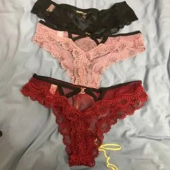 Coupon 😍 Merkloos 3-Pack Kanten String Lingerie Dames | Schefman | 3 Stuks - S/M 🛒 -lingerie-dames-badmode Verkoop 550x733 59