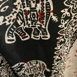 Gloednieuw 🎉 Merkloos Kaftan Met Aantrekkoord En Olifantenafbeelding One Size Wit/zwart ❤️ -lingerie-dames-badmode Verkoop 550x733 60