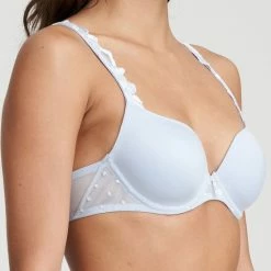 Gloednieuw 🌟 Marie Jo Agnes Voorgevormde Beugel Bh 0102596 Pale Blue - Maat 85D 🥰 -lingerie-dames-badmode Verkoop 550x761 1