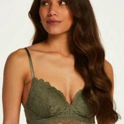 Goedkoopste 🥰 Hunkemöller Dames Lingerie Voorgevormde Longline Bh Zonder Beugel Shiloh - Groen - Maat C70 🧨 -lingerie-dames-badmode Verkoop 550x765 1