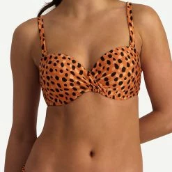 Gloednieuw 👏 Beachlife Leopard Spots Multiway 👙 Bikinitop Met Voorgevormde Cups En Beugel - Dames - Maat 75E 😉 -lingerie-dames-badmode Verkoop 550x778 1