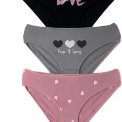 Beste Pirce ⌛ VANILLA – Dames Ondergoed, Dames Slip – 3 Pack - Egyptisch Katoen – Print: Multicolor – M - Bi3421 🥰