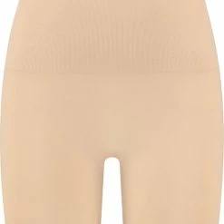 Begroting 🎉 Bye Bra Corrigerende Naadloze Hoge Taille Shorts, Buik- En Been Correctie, Shapewear Voor Dames, Beige, S 🔔