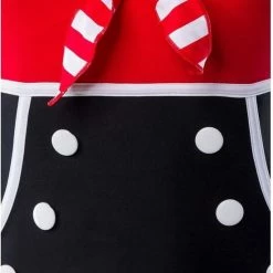 Gloednieuw 🧨 Belsira Badpak -S- Vintage Rood/Zwart 🧨 -lingerie-dames-badmode Verkoop 550x814 6