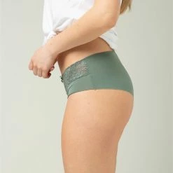 Korting 🔔 INSUA - Dames Ondergoed Naadloze Hipster Met Kant - Groen - Dames Slip Maat L - 3 Stuks/verpakking 🎁 -lingerie-dames-badmode Verkoop 550x823 14