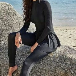 Nieuw 🧨 Merkloos Burkini Zwempak - Boerkini - Badpak - 👙 Bikini Dames - Islamitische Producten - Zwart - Maat S 😉