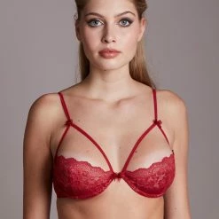 Aanbiedingen 🧨 Merkloos Nina Dames Lingerie Niet Voorgevormde Beugel BH | Black Friday SALE - ROOD - Maat 85B 🔔 -lingerie-dames-badmode Verkoop 550x825 146