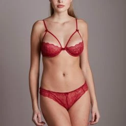 Aanbiedingen 🧨 Merkloos Nina Dames Lingerie Niet Voorgevormde Beugel BH | Black Friday SALE - ROOD - Maat 85B 🔔 -lingerie-dames-badmode Verkoop 550x825 152