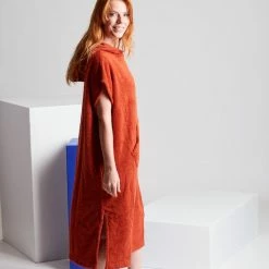 Beste deal 😀 Merkloos Ponchy - Surf Poncho - Handdoek Poncho – Marrom Velho - Maat Klein - Slim Fit – Uniseks - Katoen 🔥 -lingerie-dames-badmode Verkoop 550x825 175