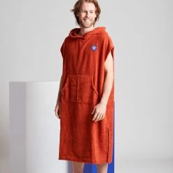 Beste deal 😀 Merkloos Ponchy - Surf Poncho - Handdoek Poncho – Marrom Velho - Maat Klein - Slim Fit – Uniseks - Katoen 🔥 -lingerie-dames-badmode Verkoop 550x825 177