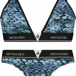 Nieuw ✔️ Sock My Feet Untouched Underwear Lingerie Set Rizzling Reptile Top + Undie - Beugelloze Bh - Beugelloos - Dames Geschenkset - Dames Cadeautips ⌛ -lingerie-dames-badmode Verkoop 550x833 1